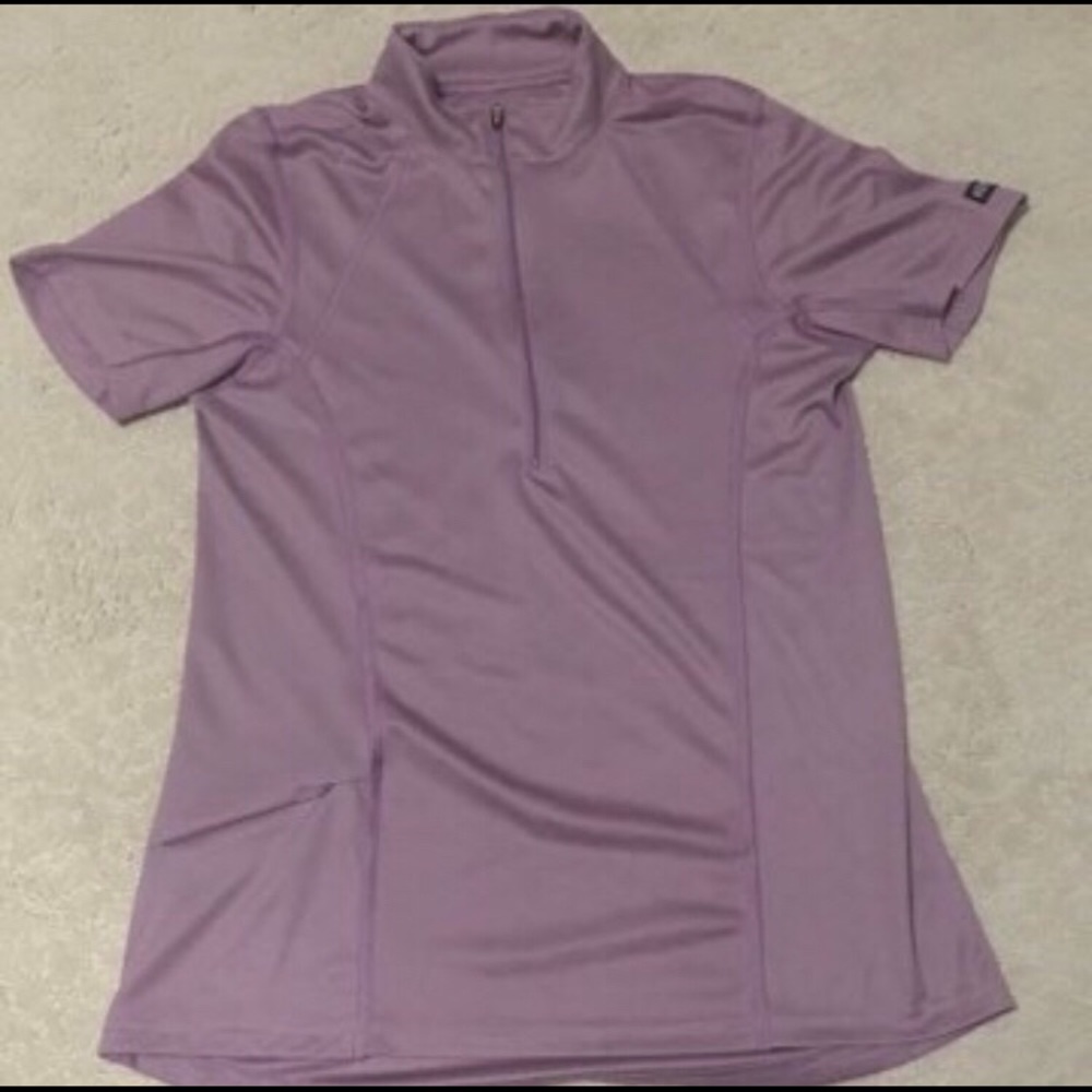 Mauve-lilac Kerrits Quarter Zip Riding Shirt